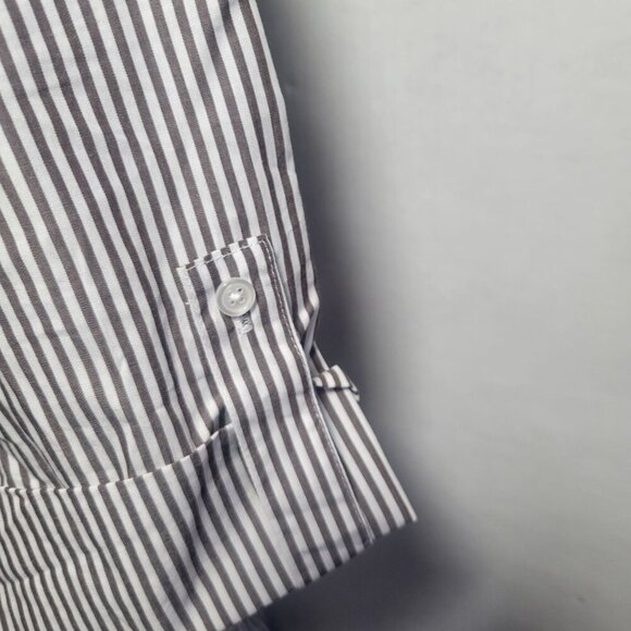 Madewell Striped Classic Lightweight Button-Front Tiered Shirt Dress Size XXS - Picture 5 of 14